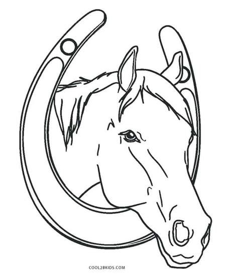 coloring page horse head  svg images file