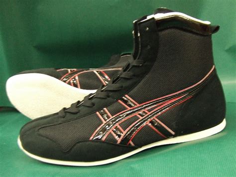 america ya asics short boxing shoes amerikaya original color black  black  red rakuten