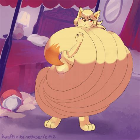 xbooru 1 girl 2015 animated anthro anthroified areola bed bedroom belly big belly big