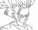 Gohan Coloring Anime Pages Coloringcrew sketch template
