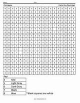 Minecraft Number Color Coloring Pages Printable Square Sheets Squared Math sketch template