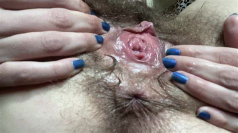 Close Up Hairy Pussy And Asshole Fingering After Wet