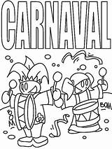 Carnaval Coloring Colorear Para Dibujos Kleurplaten Cartel Sheet Tekening Van Kleuren Kiezen Bord sketch template