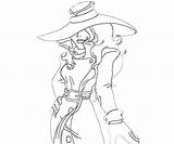 Carmen Sandiego Coloring Pages Character sketch template