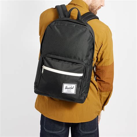 pop quiz backpack  black synthetic  burgundy