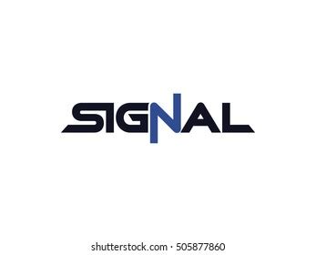 signal logo vector stock vector royalty