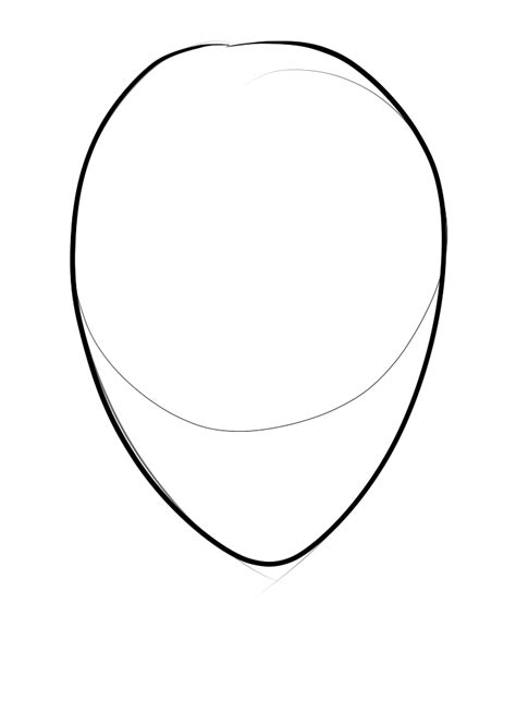 head drawing template