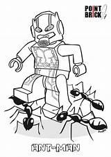 Ant Man Coloring Pages Lego Print Size sketch template