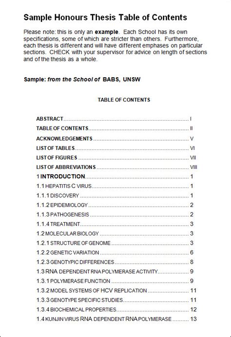 table  contents paper   write  table  contents