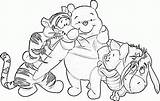 Pooh Winnie Coloring Pages Bear Colouring Characters Drawing Color Classic Winter Library Clipart Disorders Mental Popular Coloringhome Comments sketch template