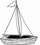 Coloring Automobile Sheets Boat Sailboat Sail sketch template