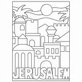Jerusalem Palestine Jewish sketch template