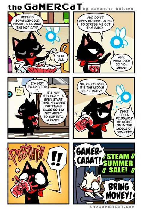 just when you thought it was safe gamer cat fun comics