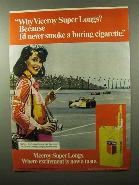 1975 Viceroy Cigarettes Ad Why Super Longs On Ebid United States