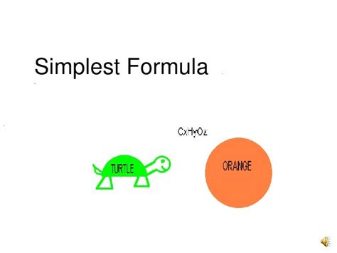 simplest formulaa
