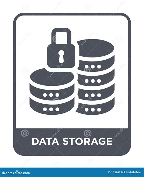 data storage icon  trendy design style data storage icon isolated  white background data