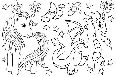 cute girl unicorn coloring pages