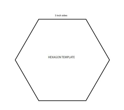 printable   hexagon template freeprintabletmcom