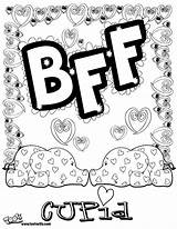 Coloring Pages Printable Bff Print Friends Sheets Girls Bubble Letters Adult Cool Teenagers Colouring Adults Disney Fun Forever Kids Friend sketch template