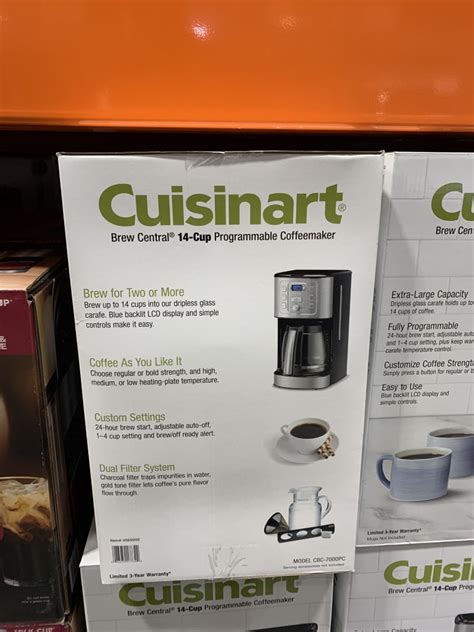 Costco Cuisinart Coffee Maker 14 Cup Programmable Brew Central