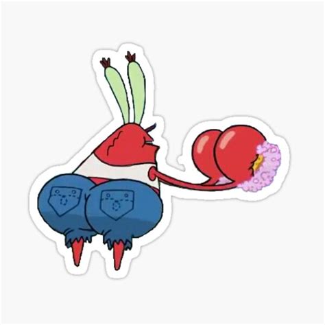 What Mr Krab Do With That Booty Sticker For Sale By Gaylegend