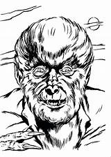 Wolfman Universalmonsters sketch template