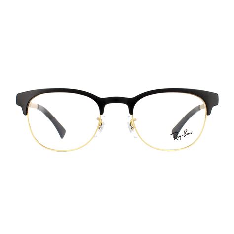 ray ban eyeglasses frames 6317 2833 top black on matte gold mens womens