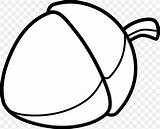Nut Coloring Pages Drawing Colouring Child Book Color Acorn Leaf Save sketch template
