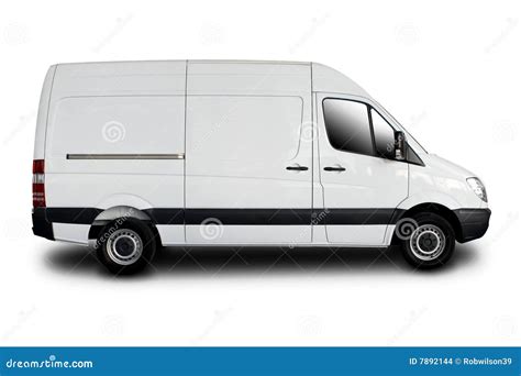 delivery van stock photo image  carry freight parked