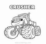 Crusher Axle Xcolorings sketch template