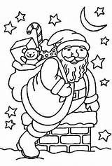 Claus Santa Coloring Pages Chiristmas sketch template