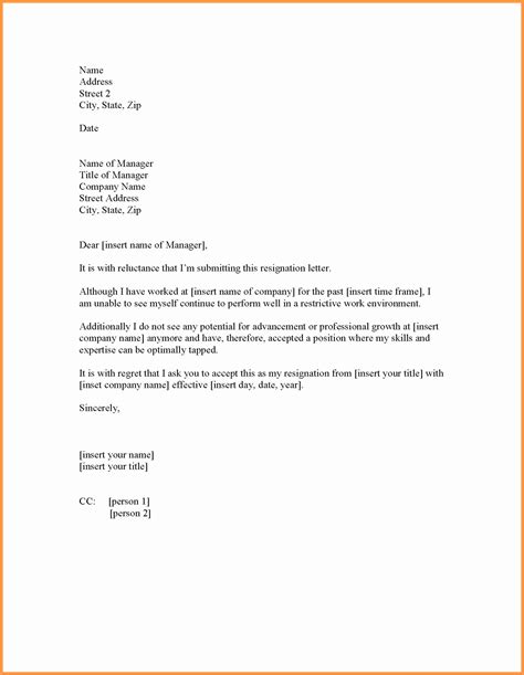 power  attorney resignation letter template  generic resignation