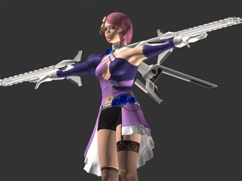 Tekken Character Alisa Bosconovitch 3d Model 3dsmax Files Free Download