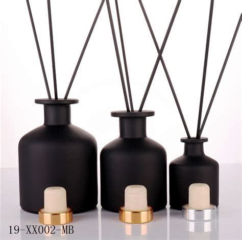 luxury black diffuser glass bottle