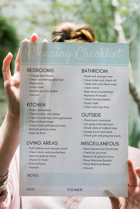 printable airbnb cleaning checklist printable world holiday