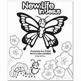 Butterfly Coloring Jesus Life Pages Christian Christ Kids Printable Easter Bible Preschool Lesson Children Activity Cool Sunday School Information Crafts sketch template