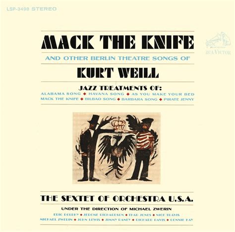 Mack The Knife And Other Songs Of Kurt Weill Uk