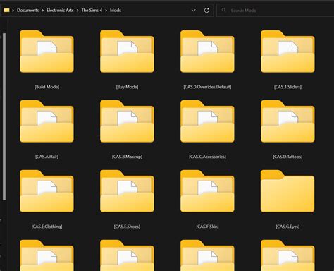 organize  mods folder   sims  yellow llama