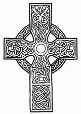 Celtic Coloring Cross Pages Adult sketch template