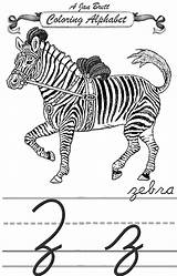 Zebra Cursive Alphabet Coloring Janbrett Click Subscription Downloads sketch template