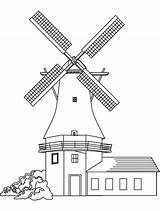 Windmill Molinos Windmills Watermill sketch template