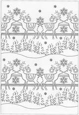 Coloring Book Pages Scandinavian Christmas Adult Colouring Embroidery Cool Pg Mandala Patterns sketch template