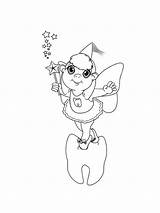 Tooth Fairy Coloring Pages Printable sketch template