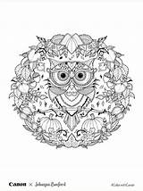 Basford Johanna Coloring Pages Books Book Coloriages Colouring sketch template