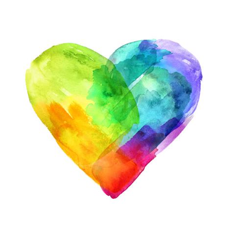 rainbow colored hearts