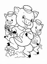 Coloring Pigs Three Little Pages Getdrawings Color Getcolorings sketch template