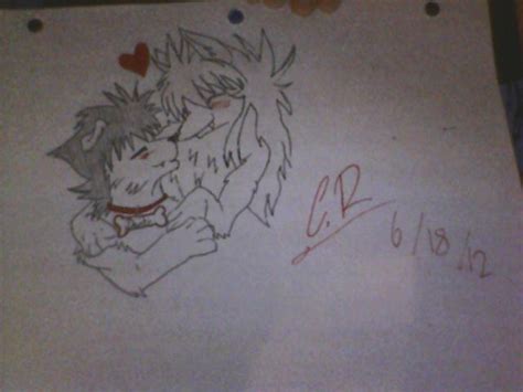2 Anime Wolves In Love By Roxas23457 On Deviantart