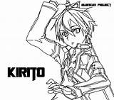Sao Coloring Pages Kirito Tearing Getcolorings Confidential Getdrawings Asuna sketch template