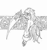 Angel Death Coloring Pages Template sketch template