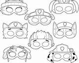 Masks Masker Masken Ausmalen Canina Patrulla Mascaras Maskers Pintar Sketchite sketch template